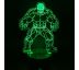 Beling 3D lampa, Hulk, 7 barevná S124