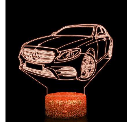 Beling 3D lampa, Mercedes E200, 7 farebná O10