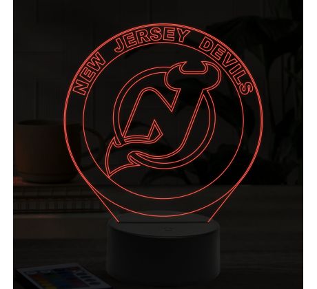 Beling 3D lampa,New Jersey Devils, 16 barevná SAN856L