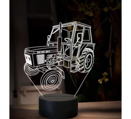 Beling 3D lampa,Zetor 6211, 16 barevná U74