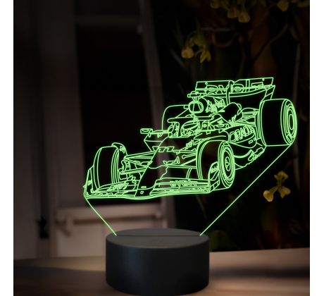 Beling 3D lampa, Sergio Perez,16 Barevná, FF32