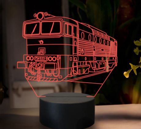 Beling 3D lampa, Motorový rušeň 754, 16 barevná SXR1