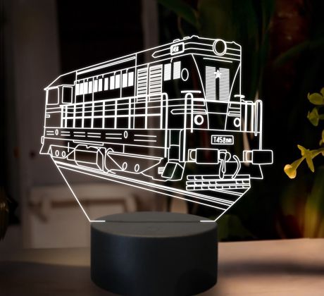 Beling 3D lampa, Motorový rušeň T458, 16 barevná SXR13