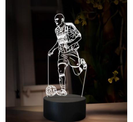 Beling 3D lampa,Zinedine Zidane, 16 Barevná TZ26