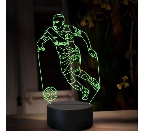 Beling 3D lampa,Sadio Mané, 16 Barevná TZ24